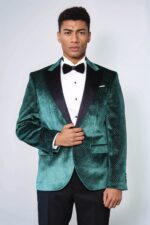 Sparkling-Dotted-Peak-Lapel-Mens-Green-Tuxedo-Jacket-Wessi-3
