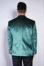 Sparkling-Dotted-Peak-Lapel-Mens-Green-Tuxedo-Jacket-Wessi-4