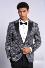 Sparkling-Ivy-Patterned-Slim-Fit-Navy-Blue-Men-Tuxedo-Jacket-Wessi-3