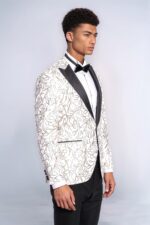 Sparkling-Ivy-Patterned-Slim-Fit-White-Men-Wedding-Groom-Blazer-Wessi-3