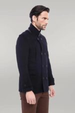 Standing-Collar-Cachet-Short-Black-Men-Coat-Wessi-1