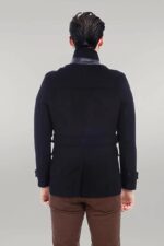 Standing-Collar-Cachet-Short-Black-Men-Coat-Wessi-2