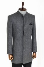 Standing-Collar-Patterned-Grey-Men-Coat-Wessi-4