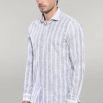 Striped Blue Men's Shirt | Wessi