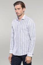 Striped Blue Men's Shirt