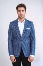Striped-Blue-Slim-Fit-Blazer-Wessi-1