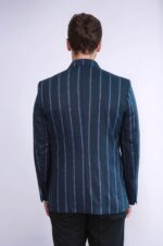 Striped-Dark-Blue-Slim-Fit-Blazer-Wessi-4