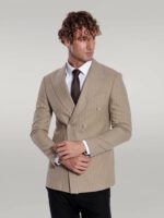 Striped-Double-Breasted-Cream-Men-Blazer-Wessi-4