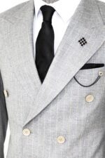 Striped-Double-Breasted-Grey-Men-Blazer-Wessi-4