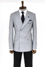 Striped-Double-Breasted-Grey-Men-Blazer-Wessi-7