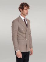 Striped-Double-Breasted-Light-Brown-Men-Blazer-Wessi-4
