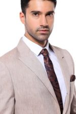 Striped-Peak-Lapel-Cream-Sport-Jacket-Wessi-1