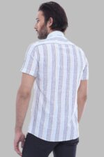 Striped-Short-Sleeves-Men-Blue-Shirt-Wessi-2