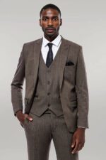 Striped-Slim-Fit-Brown-Men-Suit-Wessi-4