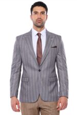 Striped-Slim-Fit-Men-Grey-Blazer-Wessi-1
