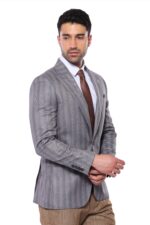 Striped-Slim-Fit-Men-Grey-Blazer-Wessi-4