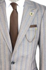 Striped-Slim-Fit-Men-Grey-Blazer-Wessi-7