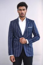 Striped-Slim-Fit-Navy-Blue-Men-Blazer-Wessi-3