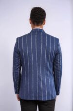 Striped-Slim-Fit-Navy-Blue-Men-Blazer-Wessi-4