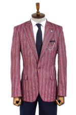 Striped-Slim-Fit-Single-Button-Burgundy-Men-Blazer-Wessi-13