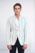 Stripped-Beige-Slim-Fit-Blazer-Wessi-1