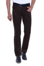 Suede Dark Brown Men Jeans