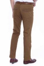 Suede-Flap-Pockets-Plain-Cotton-Brown-Men-Pants-Wessi-2