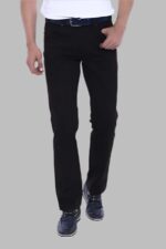 Suede Flap Pockets Plain Dark Brown Men Pants