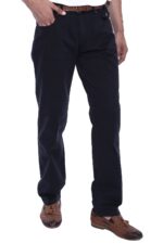 Suede Plain Covered Pocket Black Men Pants