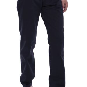 Suede Plain Covered Pocket Black Men Pants - Wessi