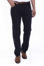 Suede-Plain-Covered-Pocket-Black-Men-Pants-Wessi-5