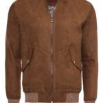 Tawny Patch Pockets Suede Bomber Coat - Wessi