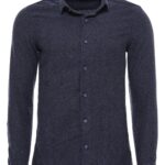 Thick Patterned Navy Blue Men Lumberjack Shirt - Wessi