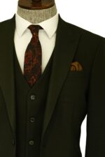 Three-Piece-Slim-Fit-Single-Button-Green-Men-Suit-1