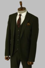 Three-Piece-Slim-Fit-Single-Button-Green-Men-Suit-3