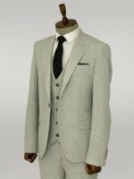 Three-Piece-Slim-Fit-Single-Button-Grey-Men-Suit-4