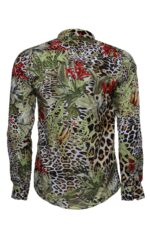 Tiger-Patterned-Slim-Fit-Long-Sleeves-Multicolor-Men-Shirt-Wessi-2
