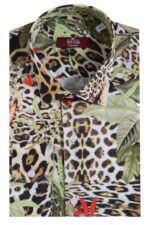 Tiger-Patterned-Slim-Fit-Long-Sleeves-Multicolor-Men-Shirt-Wessi-4