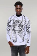 Tiger-Patterned-Slim-Fit-White-SweatshirtTiger-Patterned-Slim-Fit-White-Sweatshirt-Wessi-2