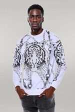 Tiger-Patterned-Slim-Fit-White-SweatshirtTiger-Patterned-Slim-Fit-White-Sweatshirt-Wessi-4