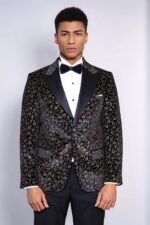 Tiny-Flower-Pattern-Black-Men-Tuxedo-Blazer-Wessi-1
