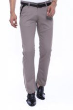 Trimmed-Pockets-Plain-Slim-Fit-Beige-Men-Pants-Wessi-4