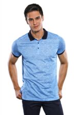 Turquoise Floral Patterned T-Shirt