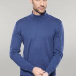 Turtleneck Blue Sweater | Wessi
