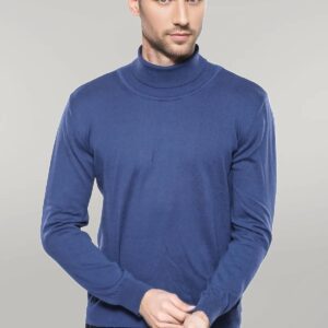 Turtleneck Blue Sweater | Wessi
