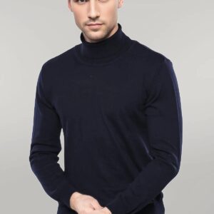 Turtleneck Navy Blue Men Sweater | Wessi