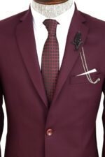 Two-Buttons-Two-Piece-Burgundy-Men-Suit-Wessi-1