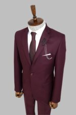 Two-Buttons-Two-Piece-Burgundy-Men-Suit-Wessi-2