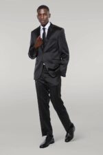 Two-Buttons-Two-Piece-Shiny-Black-Men-Suit-Wessi-1