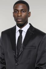 Two-Buttons-Two-Piece-Shiny-Black-Men-Suit-Wessi-2
